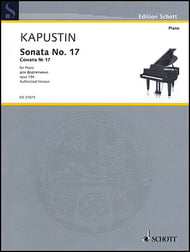 Sonata No. 17, Op. 134 piano sheet music cover